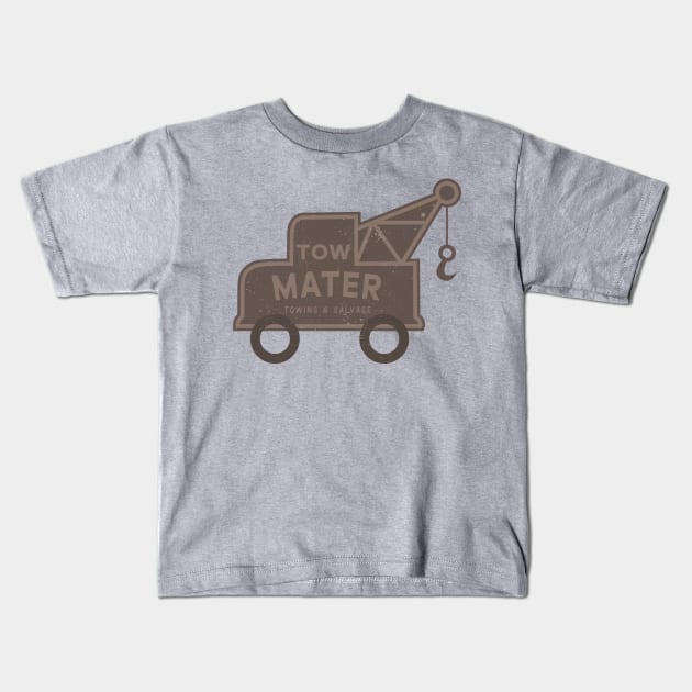 Tow Mater Kids T-Shirt by GraphicLoveShop